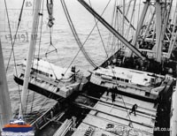 SRN6 being transported